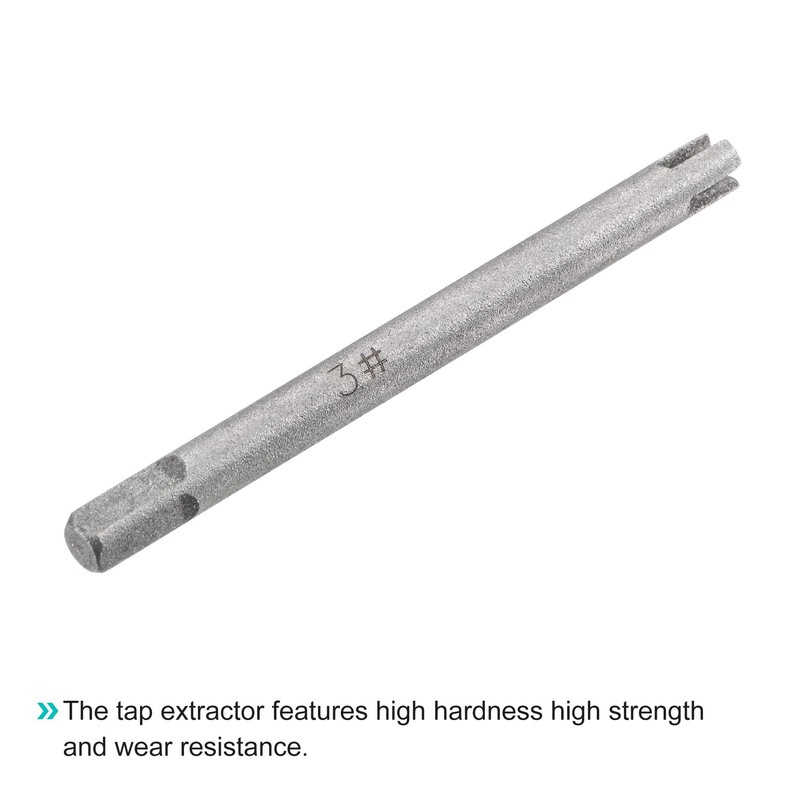uxcell Tap Extractors M6 / 1/4" (Metric/Inch), 3 Flutes Broken