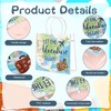 Beupy 30 Pack World Map Favor Bags PVC Clear Gift