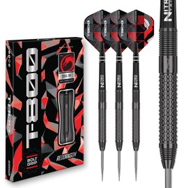 RED DRAGON Darts - T-800 22g - 90% Tungsten Professional Steel Tip Dart Set with Dart Flights and Dart Shafts