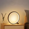 25CM Circular LED Bedroom Table Lamp Dimmable Round Decorative Night