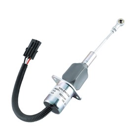 RE53507 Fuel Shut Off Solenoid for John Deere Tractors 4555 4755 4955 4560 4760 4960 2254 2256 2258 2264 2266 1450 1550 1185 1570 Engine 6076 6076AFM 6076AFM30 12VDC