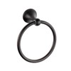 BGL - Toallero de pared para baño, diseño clásico, Negro