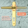 Bwintech 1 Set Pvd Gold UPVC Door Handle Set Stainless