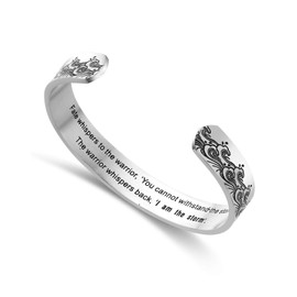 LIUANAN I Am The Storm Bracelets for Women Inspirational Bracelet Encouragement Gifts for women Men