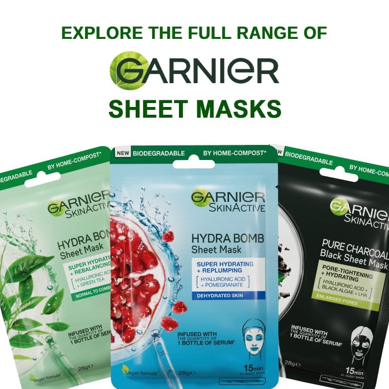 Garnier Hydra Bomb Hyaluronic Acid Orange Extract Brightening Eye Sheet