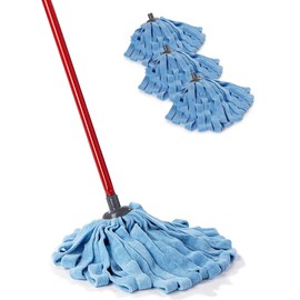 O-Cedar Microfiber Cloth Mop (Microfiber Cloth Mop with 3 Extra Refills)