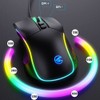 Snaketh GM109 High-Performance Gaming Mouse, USB Wired Connectivity with RGB,