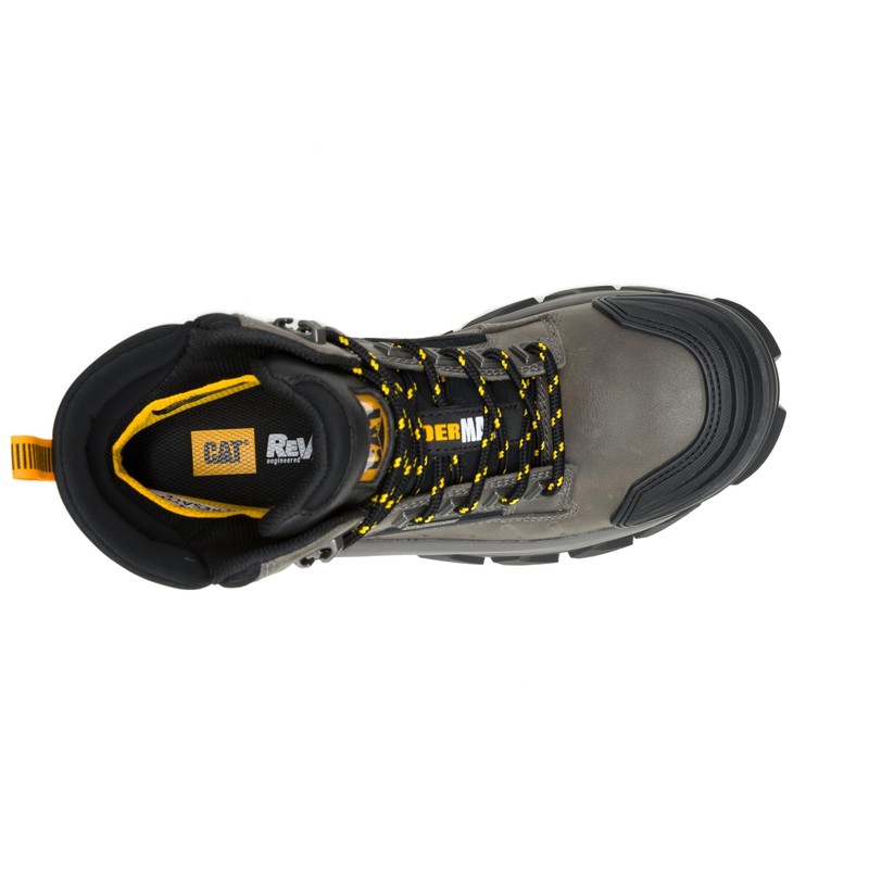 Caterpillar Men's Invader Max Waterproof Composite Toe Ankle Boot, Gargoyle,