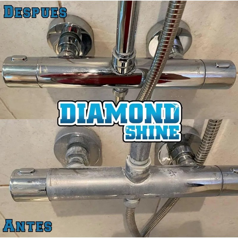 Quita Sarro,manchas De Agua,vidrios, Diamond Shine Pac 4 Pz