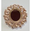 Unbranded Cameo Pearl & Crystal Brooch/ Pin- Multi