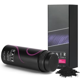LOPHE Hair Fibres, Hair Building Fibers for 25g Bottle, Nature Keratin Hair Fibers Instantly Full Hair, Hair Loss Concealer Hair Thickening Powder for Men and Women Thinning Hai(Black)
