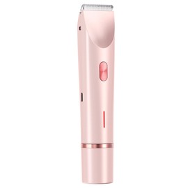 Intimrasierer für Frauen, 2 in 1 Dual Head Damenrasierer Elektrisch,Bikini Trimmer, Wasserdicht Nass- und Trockenrasierer für Gesicht Körper Bein Bikini