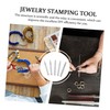 Tofficu 5pcs Jewelry Punch Stamp Tools for Crafting and Wear-Resistant