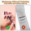 2 Pcs Acrylic Makeup Palette, Handheld Foundation Mixing Palette Cosmetic