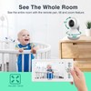 JouSecu Baby Camera Monitor with 30 Hours Battery Life, Pan-Tilt-Zoom