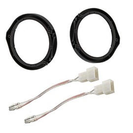 RED WOLF Car Front Rear Door Speaker Mounting Adapter 6.5"/6.75" Spacer Rings for 2008-2020 Honda Civic Accord CRV, Acura 2005-2019 1 Pair