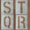 mohito Numbers Letters Large Alphabet Stencil, 42 Pieces Letter Stencil,