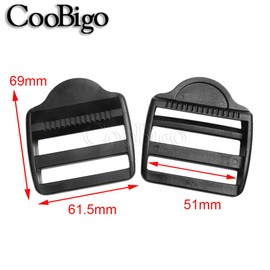 CooBigo 5/8 pulgadas 3/4 pulgadas 1-1/4 pulgadas 1-1/4 pulgadas 1-1/2 pulgadas 2 pulgadas plástico negro bloqueo deslizante hebilla ajustable para correas de mochila piezas de correas (tamaño de tela: