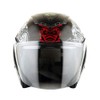 1Storm Motorcycle Open Face Fiber Glass Dual Visor Helmet Scooter