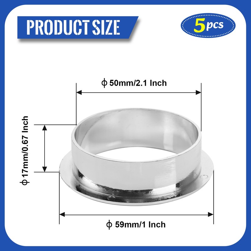 5Pcs 50mm (2 Inch) Cable Hole Cover, ABS Desk Grommet,