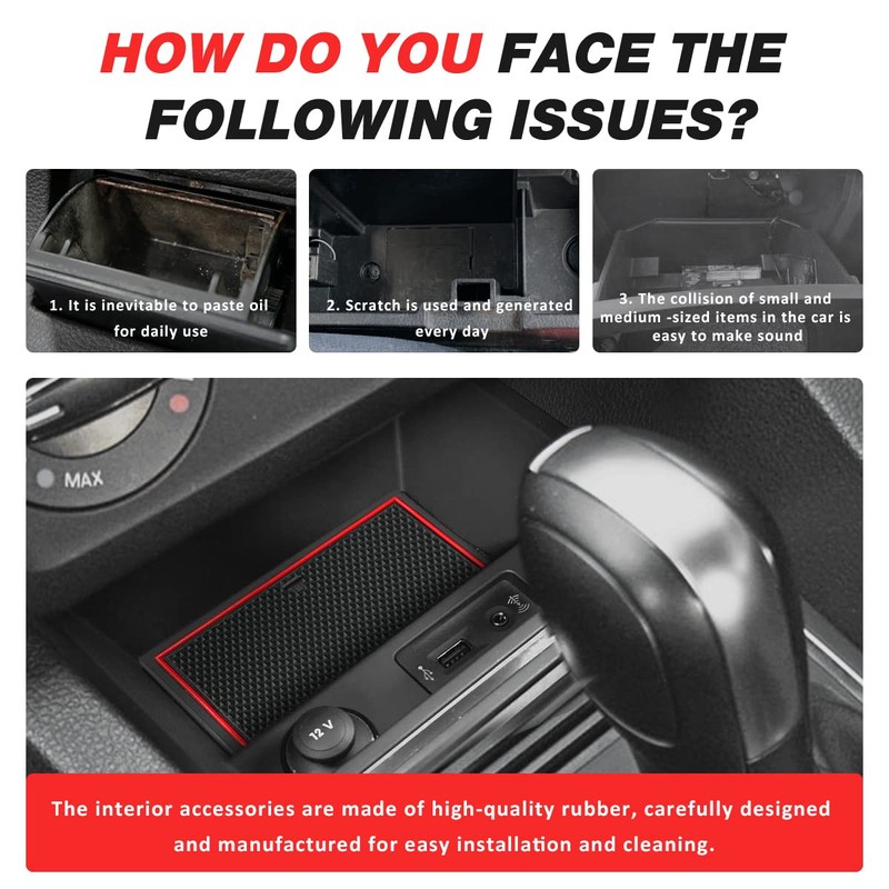 Auovo Protector Mats for Volkswagen Jetta Accessories 2013-2018 Custom Fit