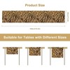 ShiTingYu Leopard Print Dinning Table Runner, Cotton Linen Rustic Cottage