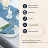100%Mosel Table Decoration Set Smoke Blue - 20-40 Guests -