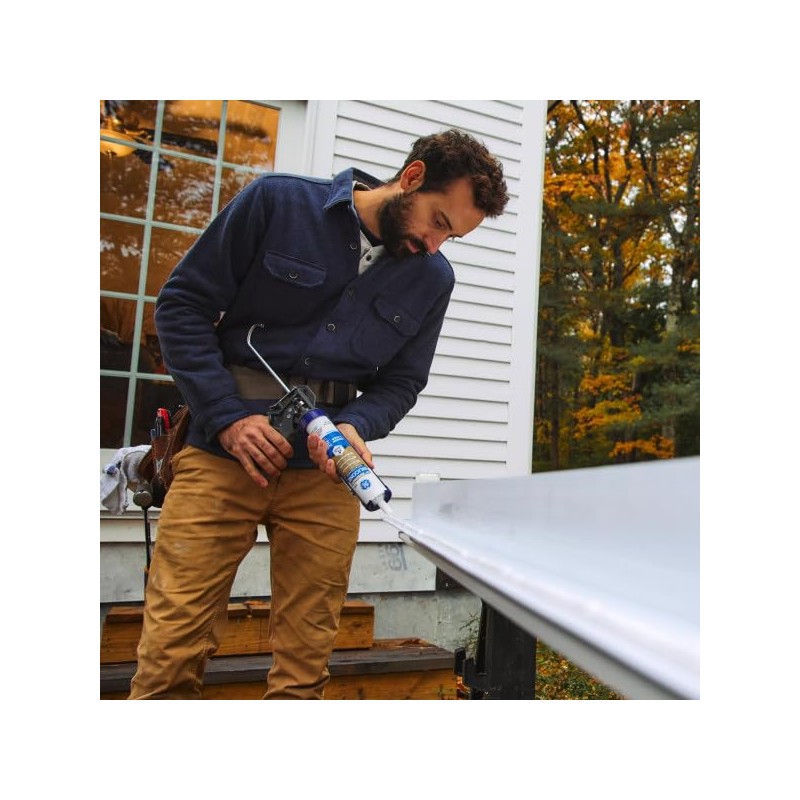 GE Advanced Silicone Caulk for Window & Door, Clear, 10