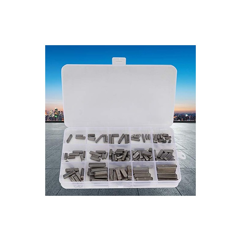 Hilitand 140pcs Parallel Drive Shaft Key Square Parallel Wrench Feather