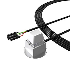 DKE Desktop Computer Power Switch Power Supply Control Adapter Cable 2M External PC Power Button ATX Desktop Computer Case Motherboard Switch On Off Power SW Cables