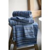 PIP STUDIO Geometric Print Bath Towel Dark Blue 70 x