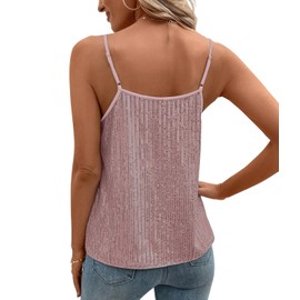 Sparkle top Party Tops for Women Pink Going Out top Concert Shirts S