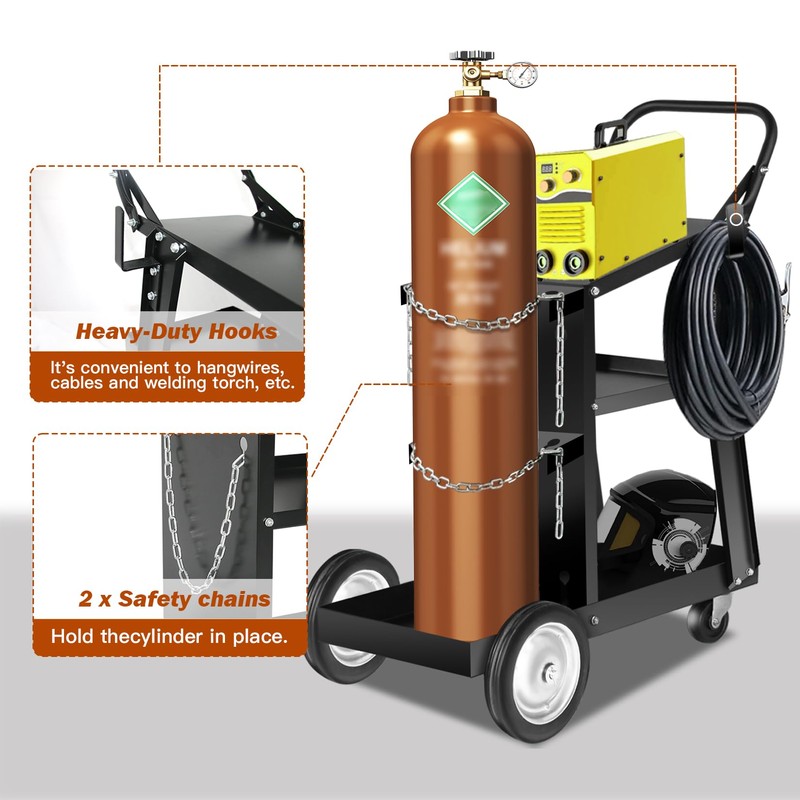 ZIXNEXKOO Welding Cart Heavy Duty with 360 Swivel Wheels, Original