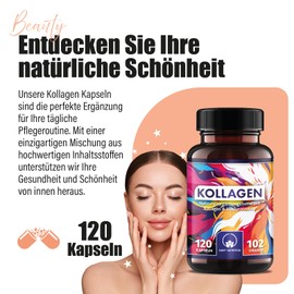 Saint Nutrition® Kollagen + Cholin Bitartrat - Hyaluron Kapseln hochdosiert 1000 mg Tagesdosis mit Vitamin C, MSM, Zink & Biotin - Abnehmen & Stoffwechsel - für Haut, Haare & Nägel - schnell & stark
