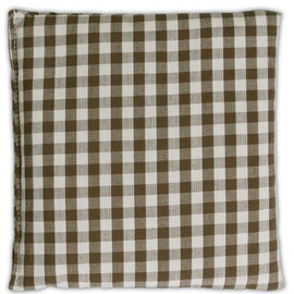 Cherry Stone Cushion 12 x 12 cm Brown/White - Heat Cushion & Cold Cushion - Grain Cushion with Cherry Stones