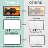 TOWOND Projector Screen 120 inch, Wrinkle-Free and Foldable Projection Screen