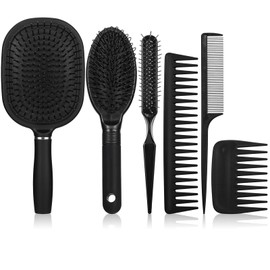 9 Pieces Hair Brush Set, Wig Brush for Synthetic Hair and Human Professional Extension Comb Airbag Massage Comb Wet and Dry Use
