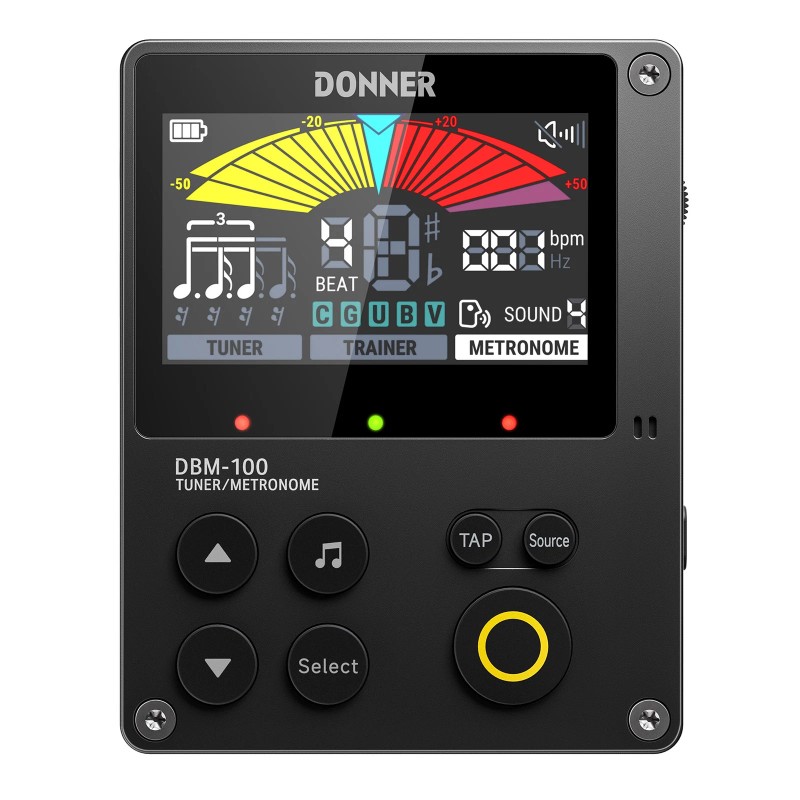 Donner DBM-100 Portable Digital Metronome Tuner With Training Rhythm Mode