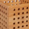 Relaxdays Pen Holder Bamboo Country House Style H x W