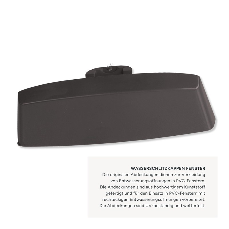 Estika Window Water Slot Caps, Pack of 25, Grey 36