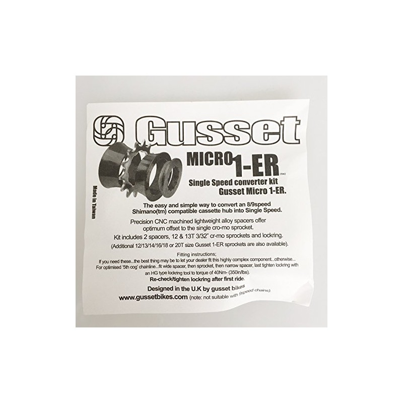 GUSSET 1-ER Micro Single Speed Conversion Kit £15.29