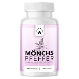 Saint Nutrition® Mönchspfeffer – Hochdosiert mit 10mg Agnus Castus – Nahrungsergänzungsmittel für Frauen – pflanzliche Unterstützung ohne künstliche Zusätze - 60 Premium Kapseln