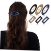 Healvian 6pcs Matte Metal Snap Hair Clips for Women Lightweight