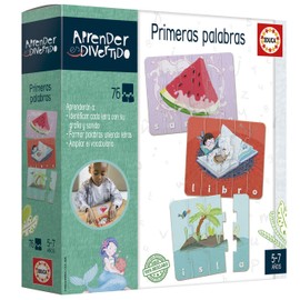 Educa 18697 Learning is Fun: First Words Juego Educativo para niños a Partir de 5 años, Multicolor