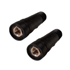 2pcs Welding Machine Connector Socket, Black Welding Cable Quick Fitting for TIG Welding Equipment, DKJ35-50, Female