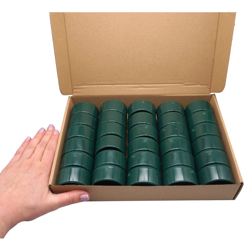 SKIR'CO Pack of 30 fence post caps, round, 48.3 mm,