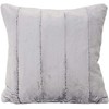 Empress Square Cushion Cover - Grey - Super Soft Faux
