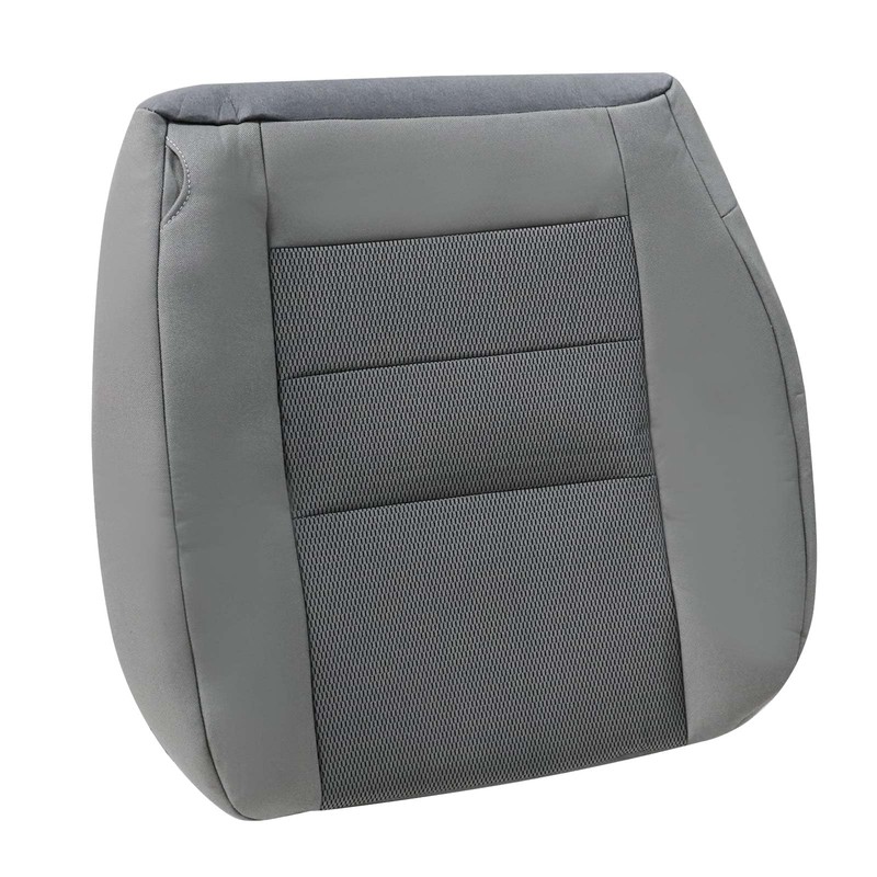 SecosAutoparts Front Driver Side Bottom Replacement Cloth Seat Cover Gray