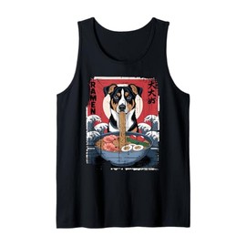 Ramen Dog Japanese Comic RAMEN 犬大好き Food Anime Culture Tank Top