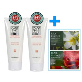 Care Zone Gentle Peeling Gel 200ml+200ml+Amore Happy Bath Soap 2P / 케어존 젠틀 필링젤 200ml+200ml+아모레 해피바스 비누 2P